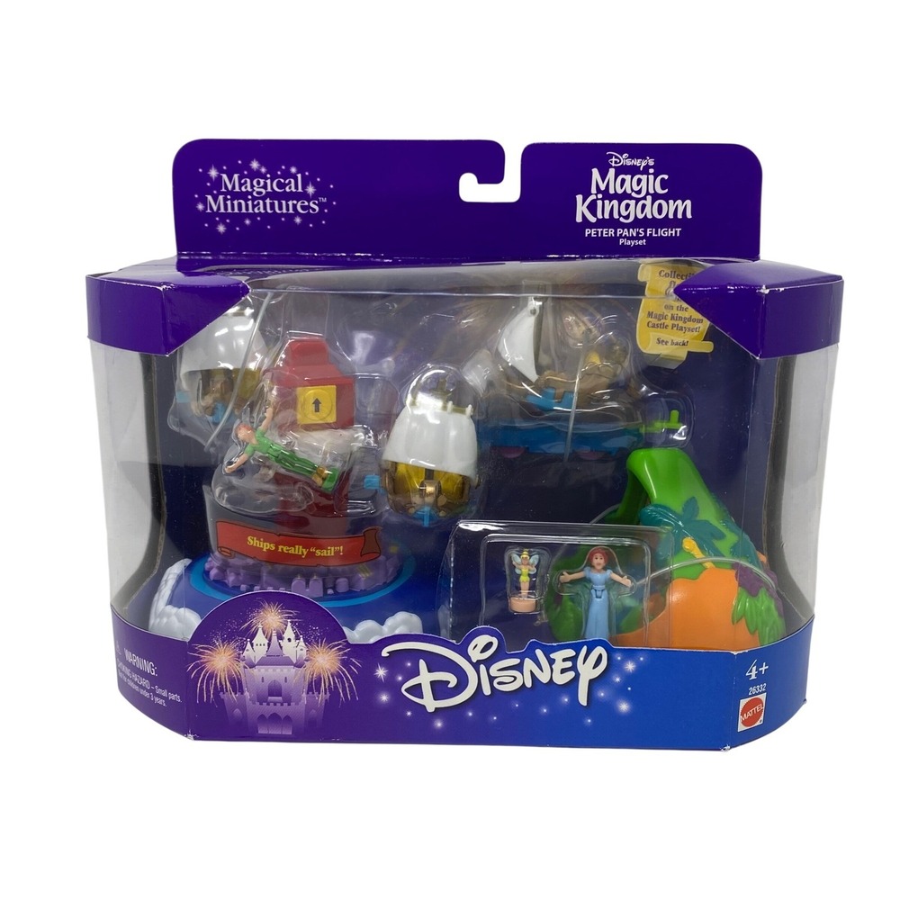 Disney Magic Kingdom Peter Pan's Flight Playset Mattel Magical Miniatures 26332